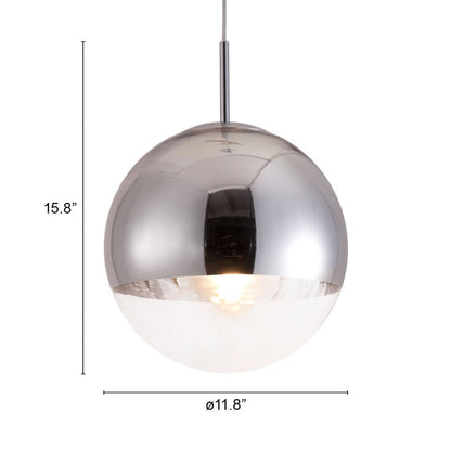 Silver Lantern Dimmable Ceiling Light