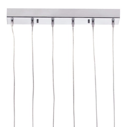 Silver Kitchen Island 6 Light Ceiling Light