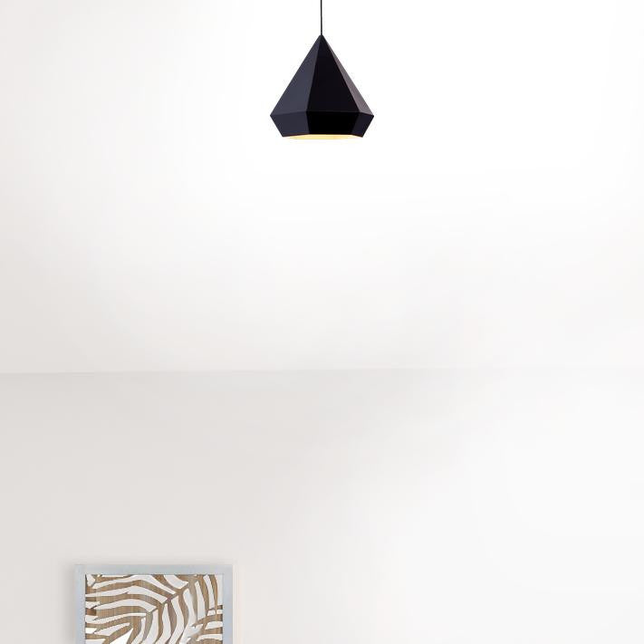 Black Lantern Dimmable Ceiling Light
