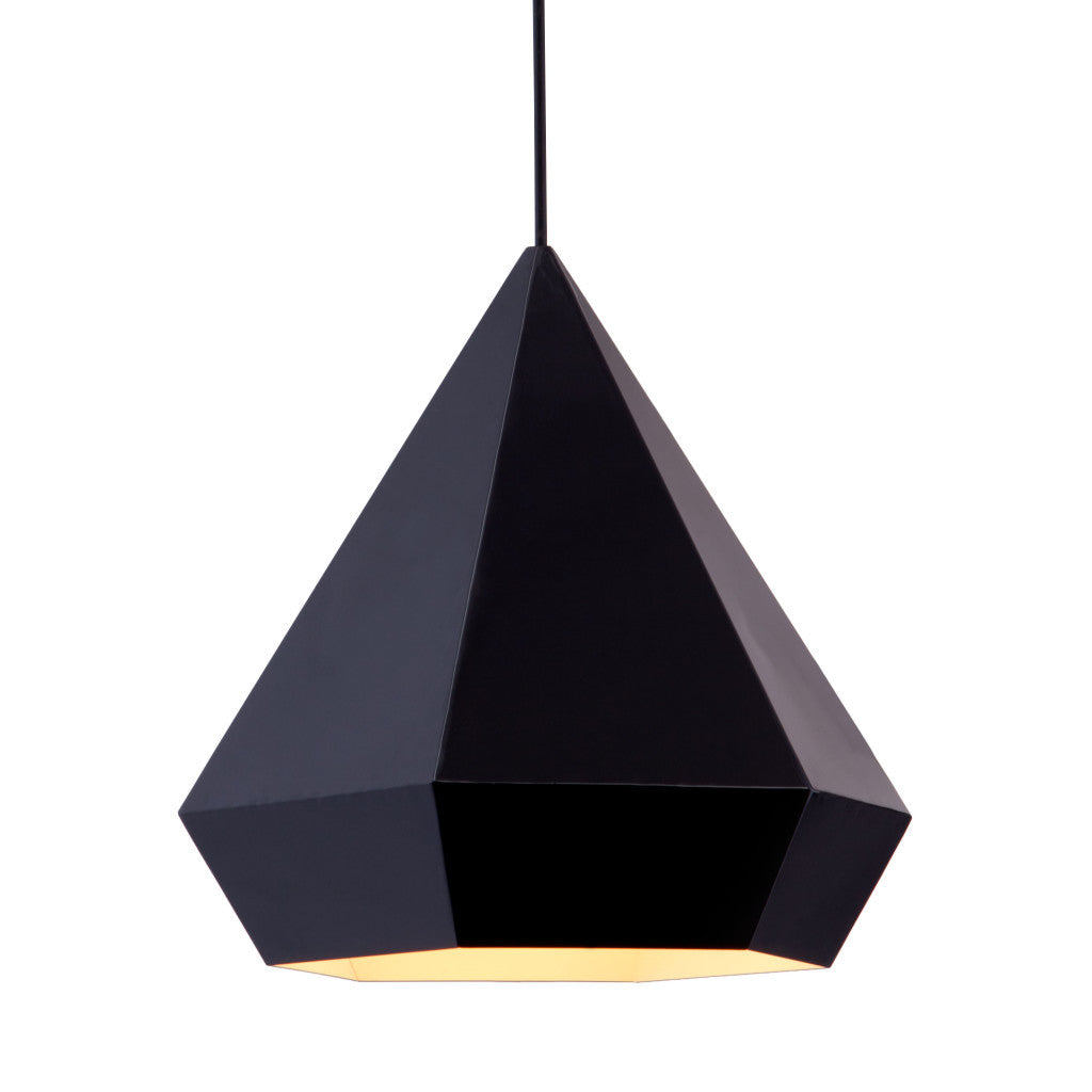 Black Lantern Dimmable Ceiling Light