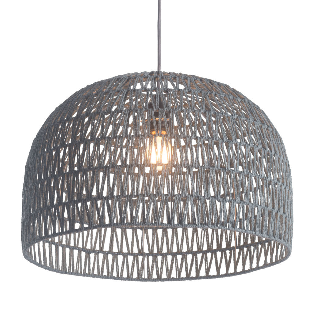 Gray Lantern Dimmable Ceiling Light