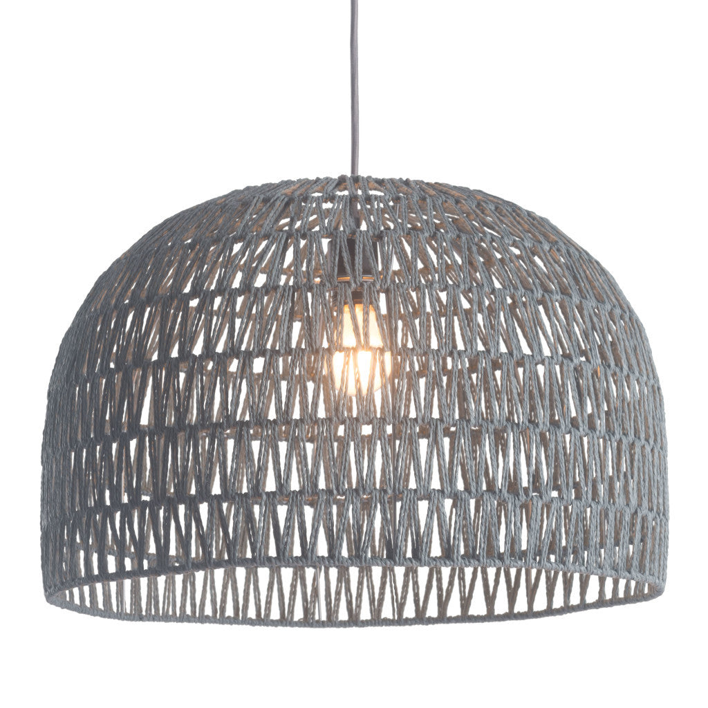 Gray Lantern Dimmable Ceiling Light