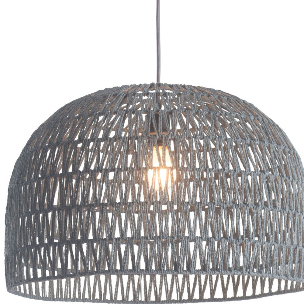 Gray Lantern Dimmable Ceiling Light