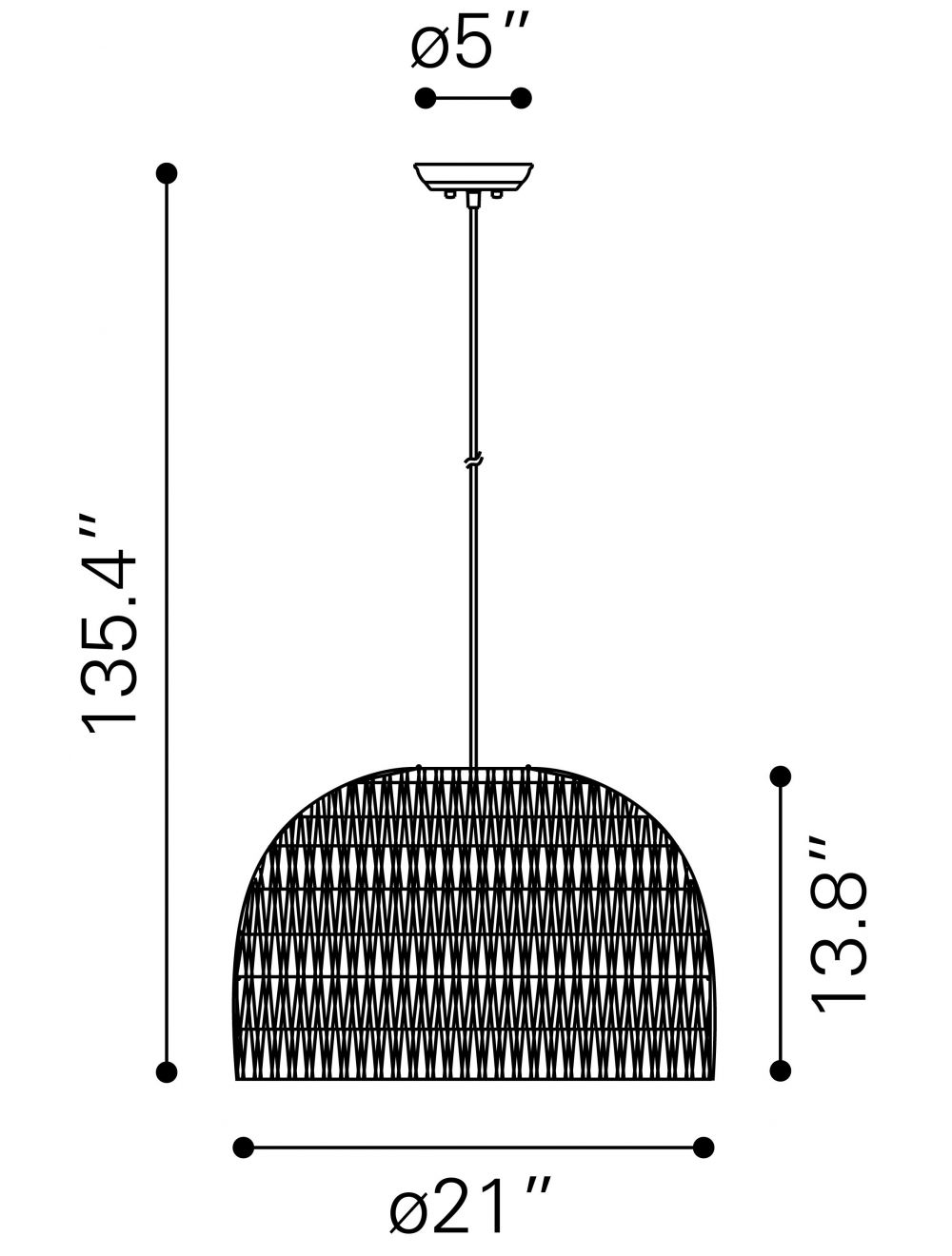 Gray Lantern Dimmable Ceiling Light