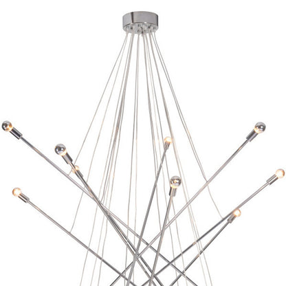Silver Multi Light Dimmable Chandelier