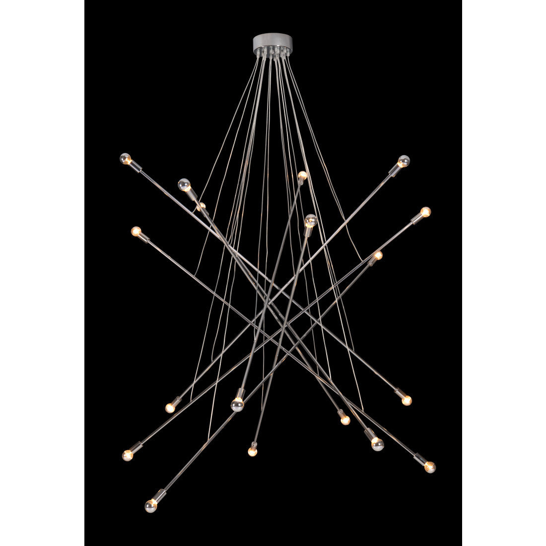 Silver Multi Light Dimmable Chandelier