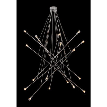 Silver Multi Light Dimmable Chandelier