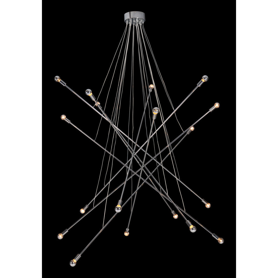Silver Multi Light Dimmable Chandelier