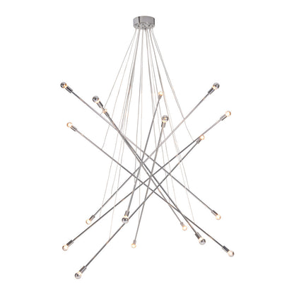 Silver Multi Light Dimmable Chandelier