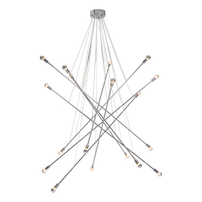Silver Multi Light Dimmable Chandelier