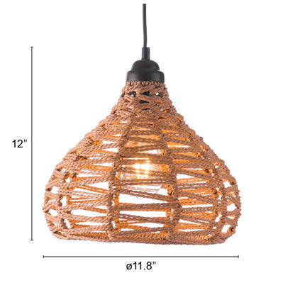 Natural Lantern Dimmable Ceiling Light