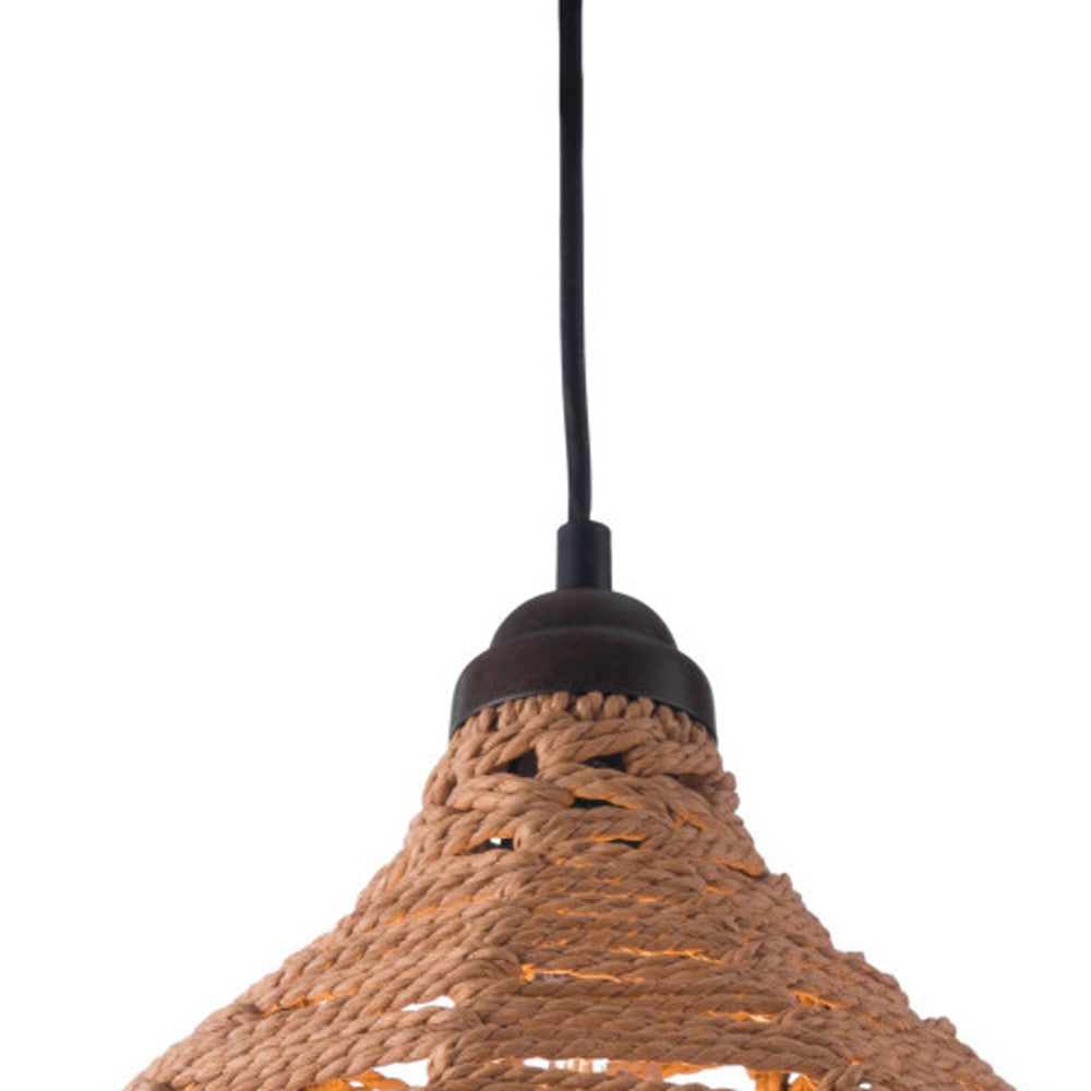 Natural Lantern Dimmable Ceiling Light