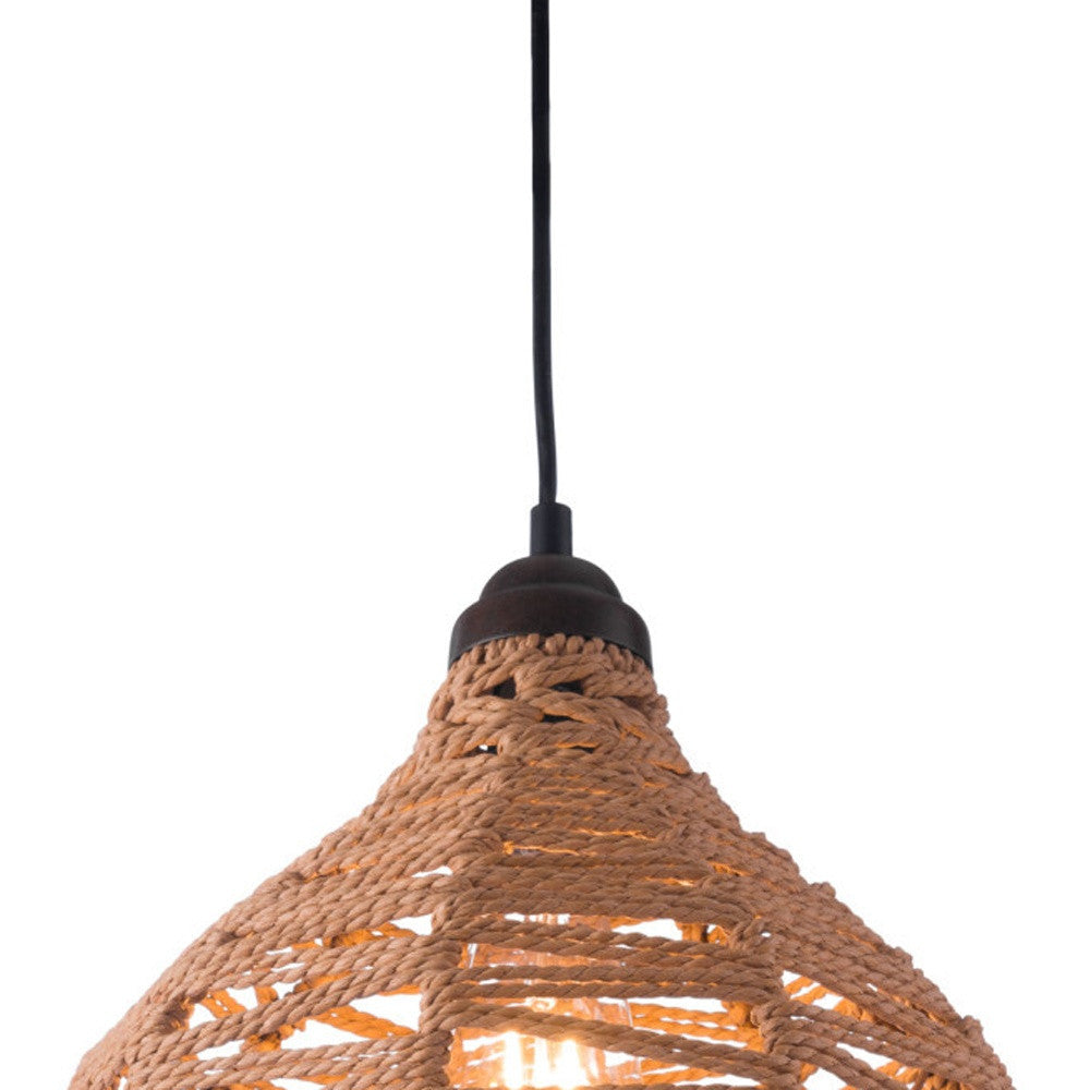 Natural Lantern Dimmable Ceiling Light