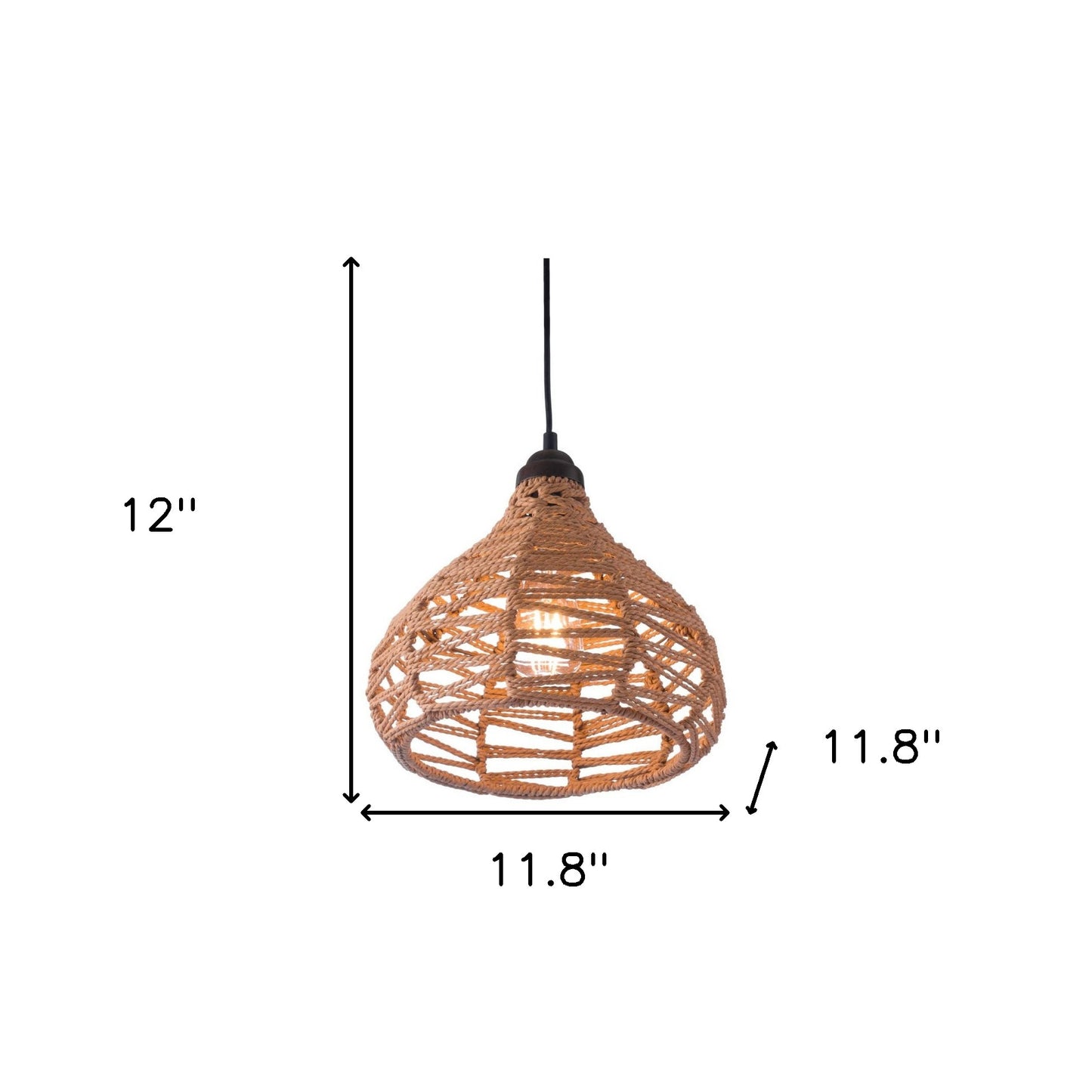 Natural Lantern Dimmable Ceiling Light