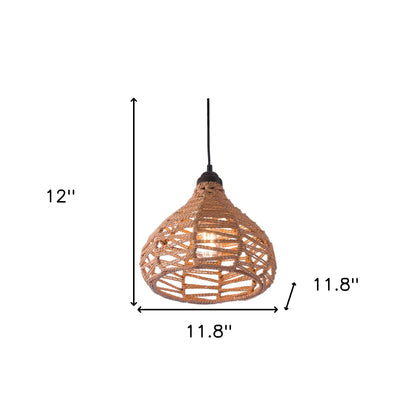 Natural Lantern Dimmable Ceiling Light