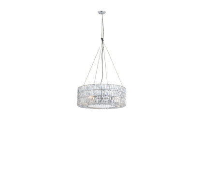 Silver Lantern Chandelier w/ Silver Shades
