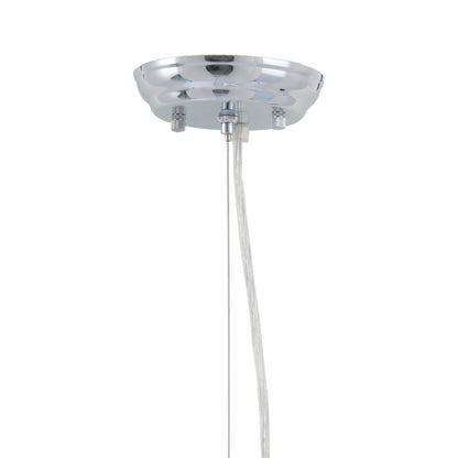 Silver Lantern Chandelier w/ Silver Shades
