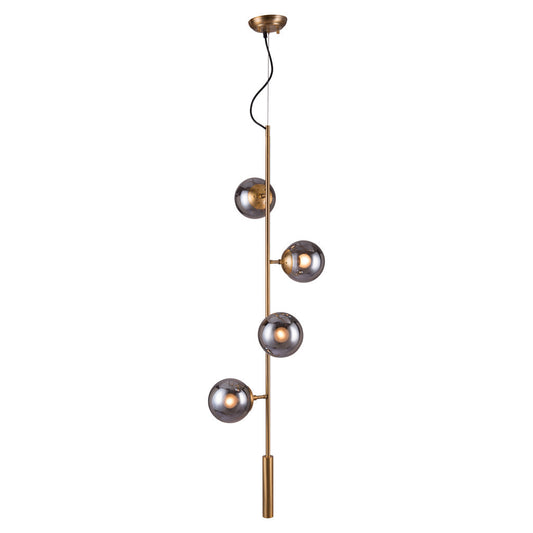 Gold Shaded 4 Light Dimmable Ceiling Light