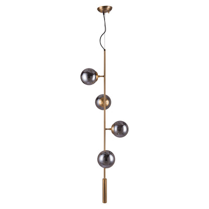 Gold Shaded 4 Light Dimmable Ceiling Light