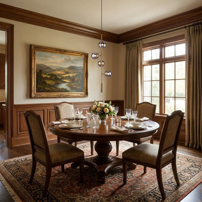 Gold Shaded 4 Light Dimmable Ceiling Light