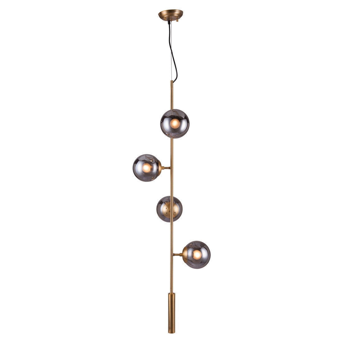 Gold Shaded 4 Light Dimmable Ceiling Light