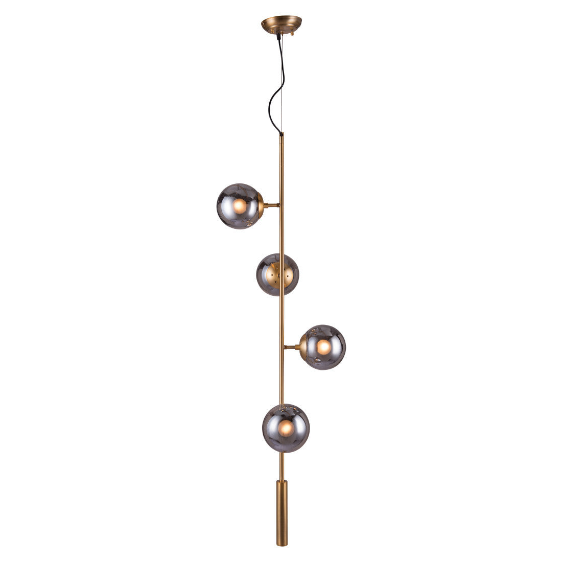 Gold Shaded 4 Light Dimmable Ceiling Light