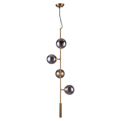 Gold Shaded 4 Light Dimmable Ceiling Light