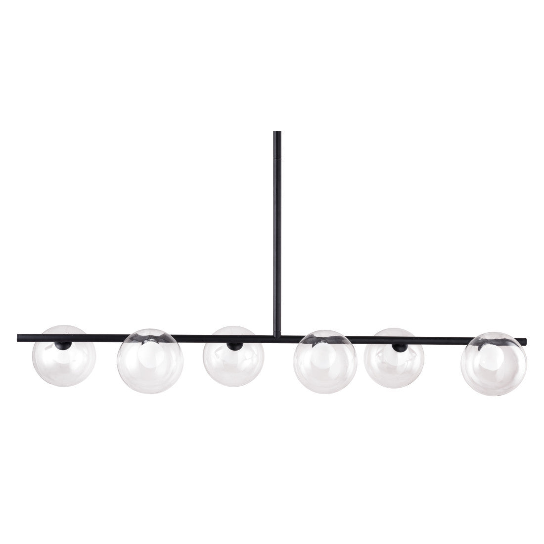 Black Kitchen Island 6 Light Ceiling Light