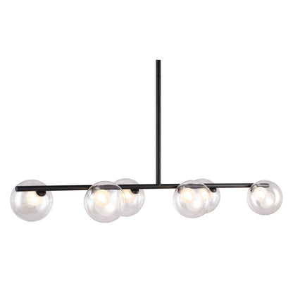 Black Kitchen Island 6 Light Ceiling Light