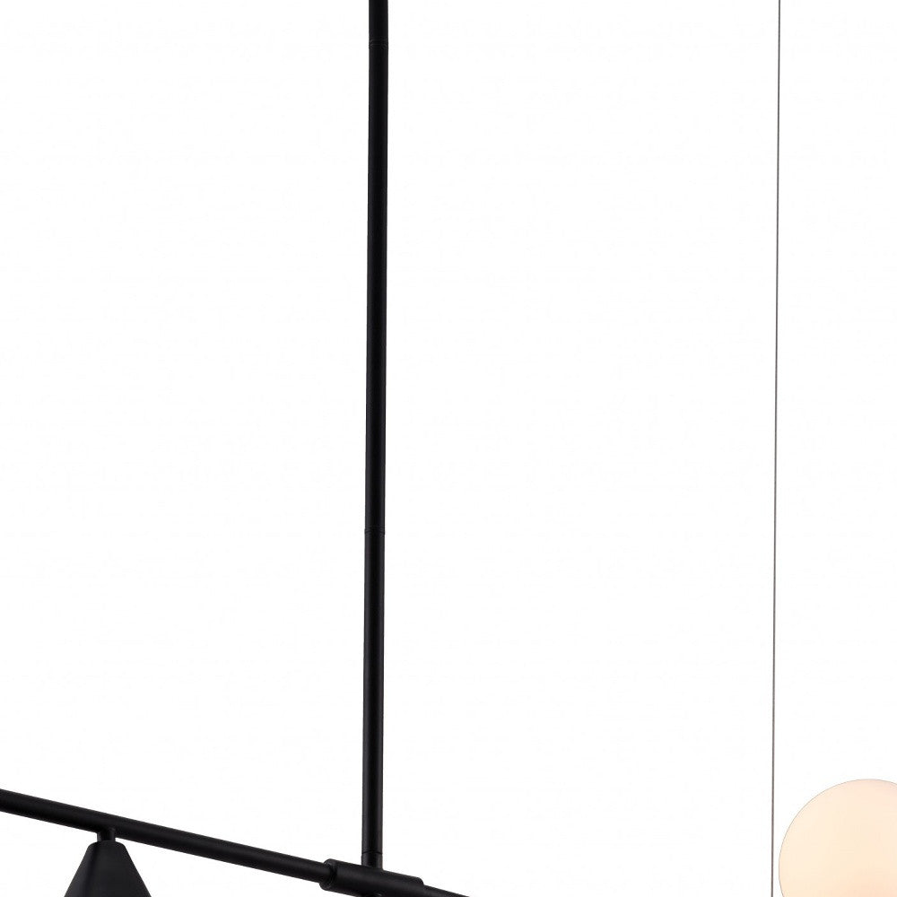 Black Kitchen Island 3 Light Chandelier