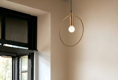 Gold Ring Dimmable Chandelier