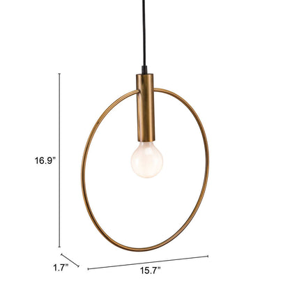Gold Ring Dimmable Chandelier