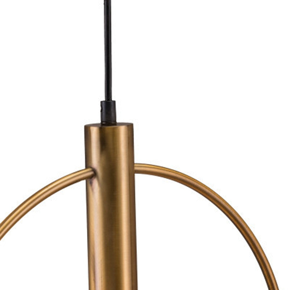 Gold Ring Dimmable Chandelier