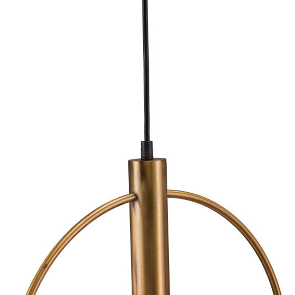 Gold Ring Dimmable Chandelier