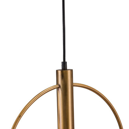 Gold Ring Dimmable Chandelier