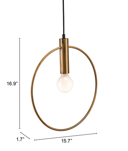 Gold Ring Dimmable Chandelier