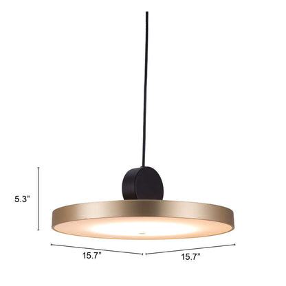 Gold Shaded Dimmable Ceiling Light