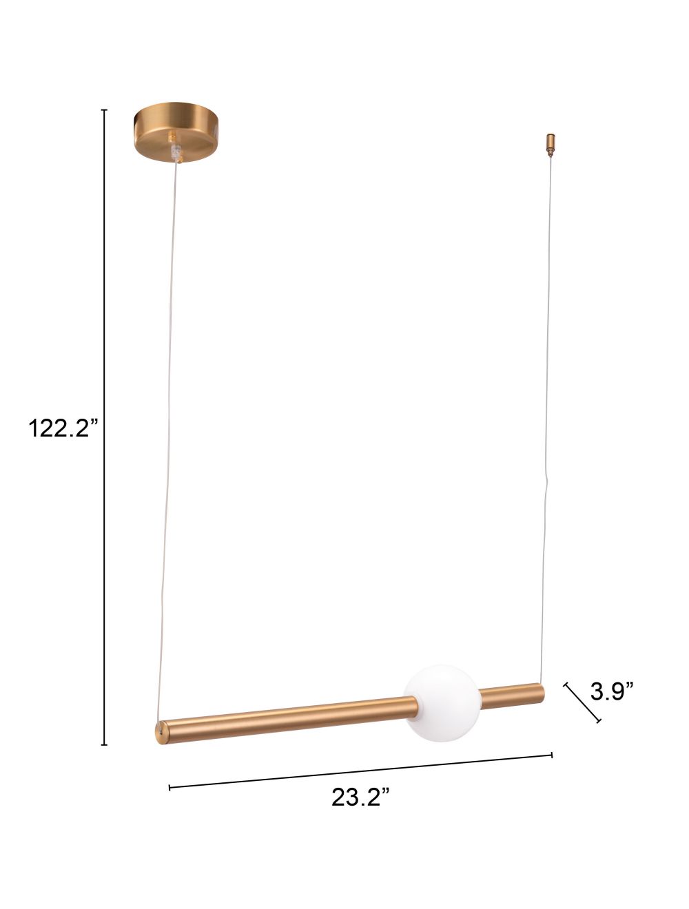 Vertical Lamp Gold