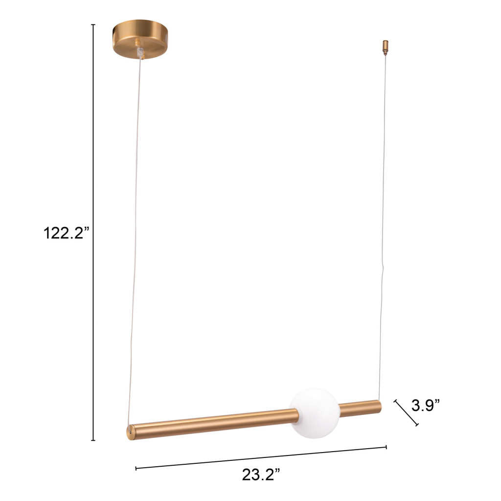 Vertical Lamp Gold