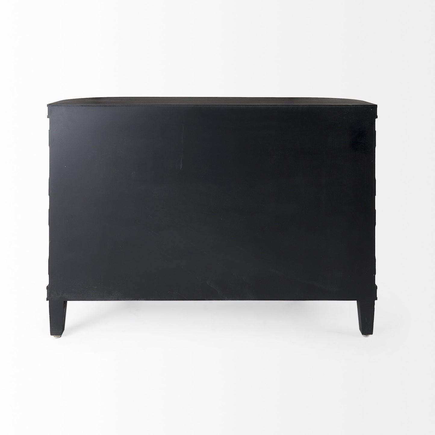 Dark Brown Distressed Solid Wood Sideboard w/ 4 Doors
