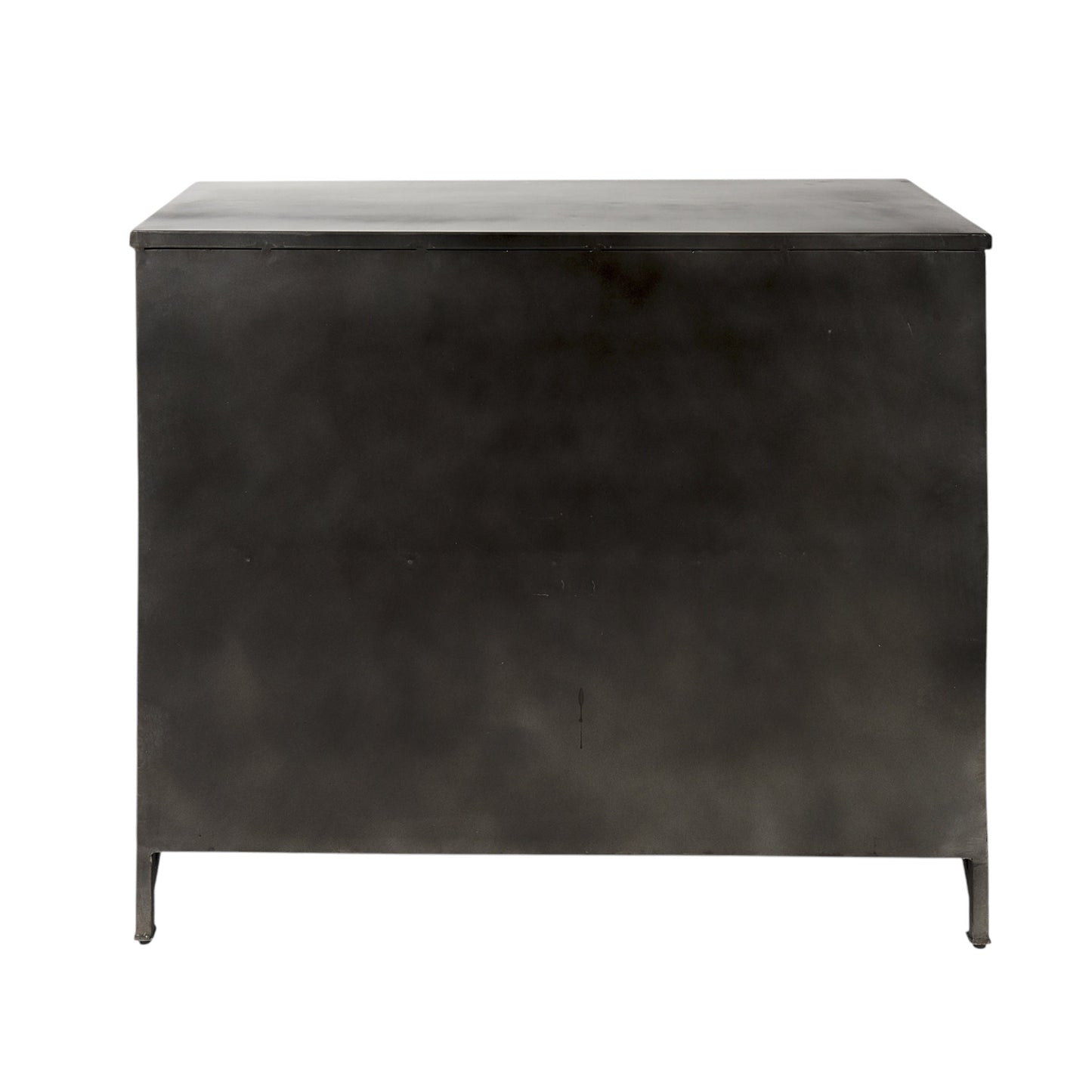 Black Iron Sideboard w/ 2 Glass Doors