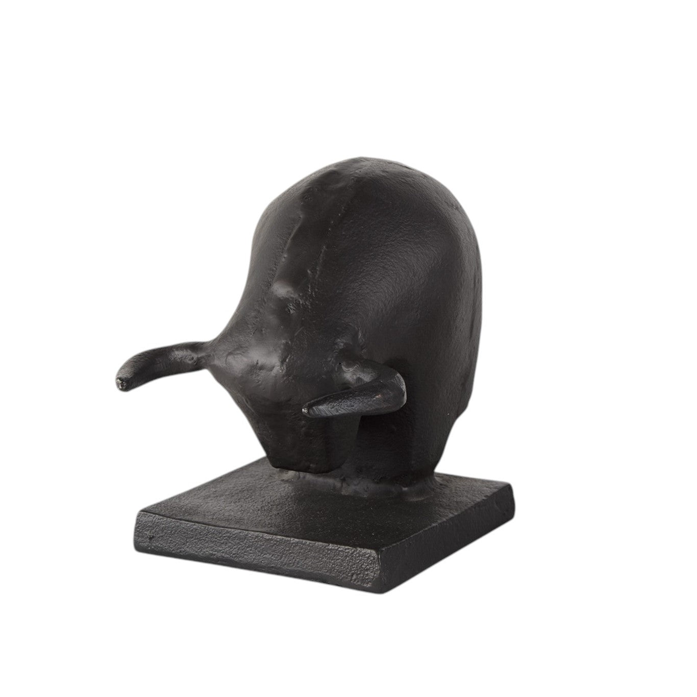 Black Metal Bull Bookends