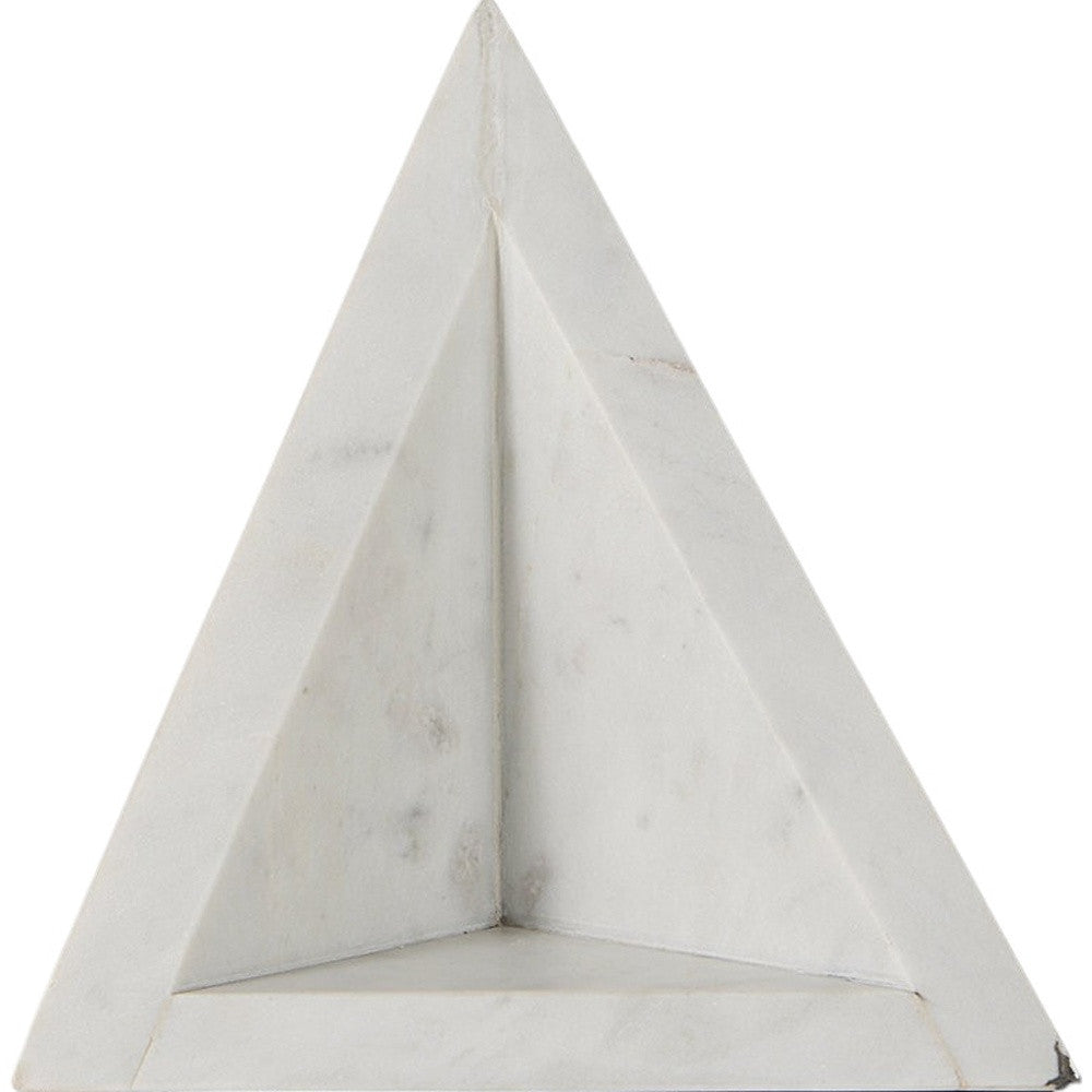 3D Triangle Marble Bookends