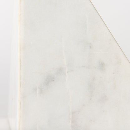 3D Triangle Marble Bookends