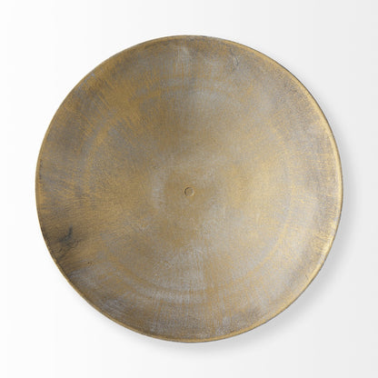 Gold Metal Round Centerpiece Bowl