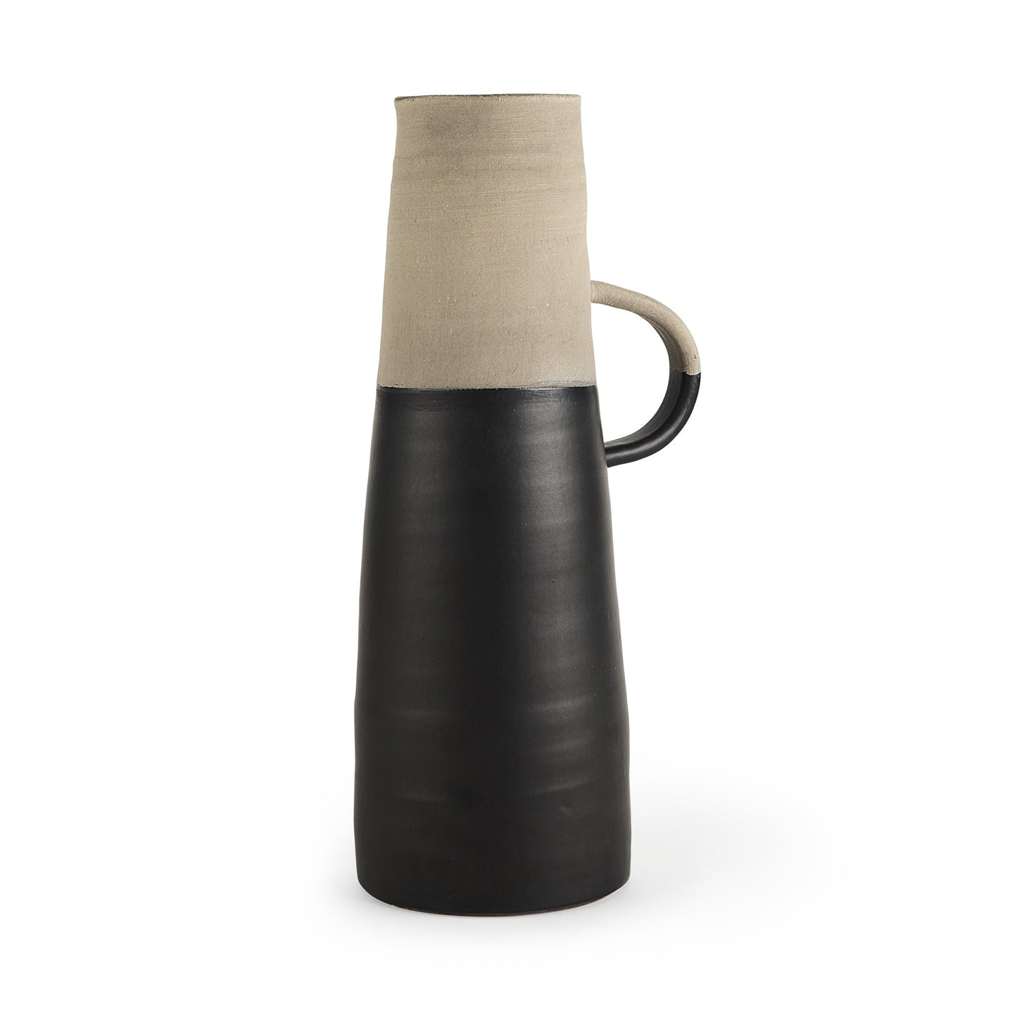 Black Ceramic Decorative Jug