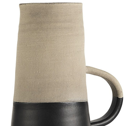 Black Ceramic Decorative Jug