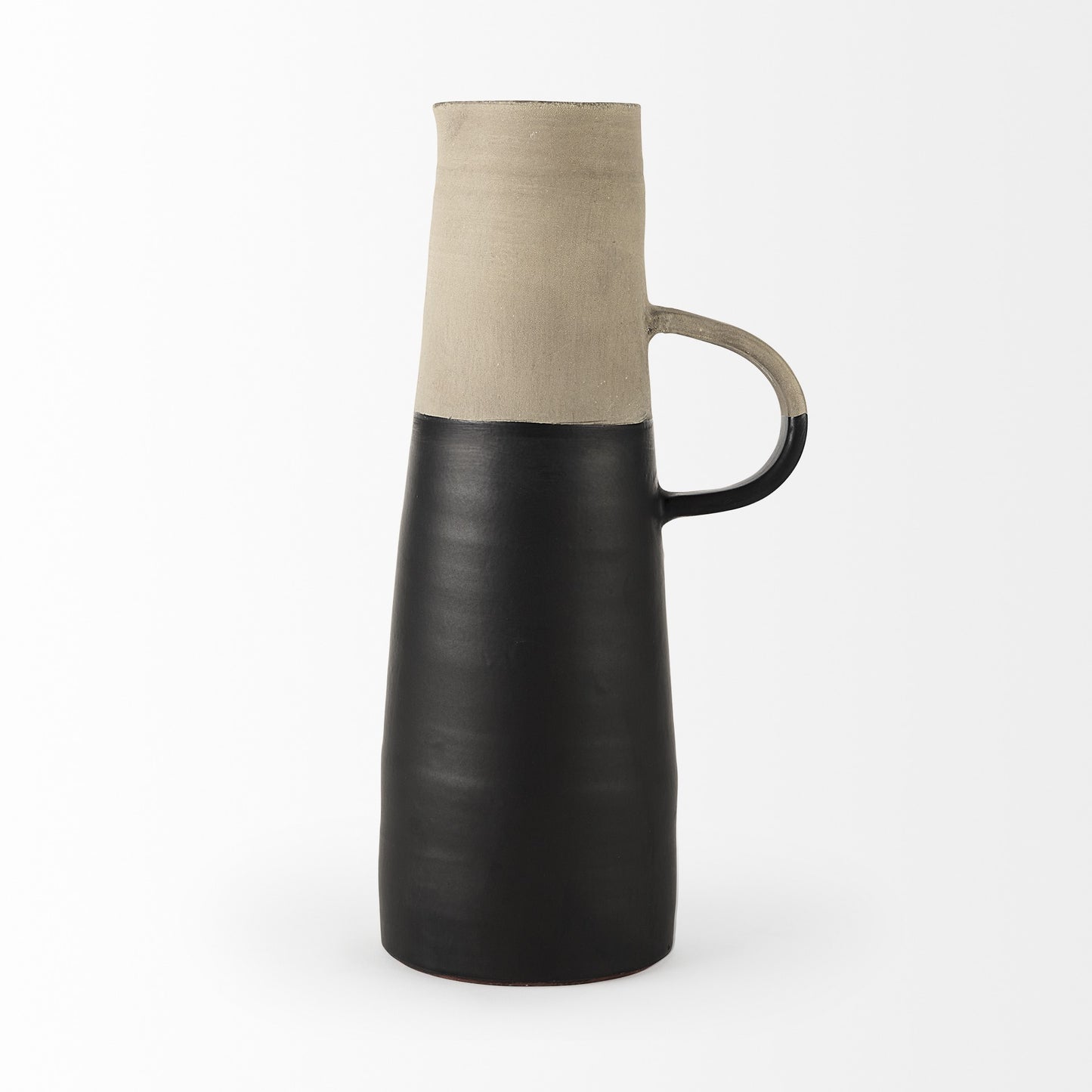 Black Ceramic Decorative Jug