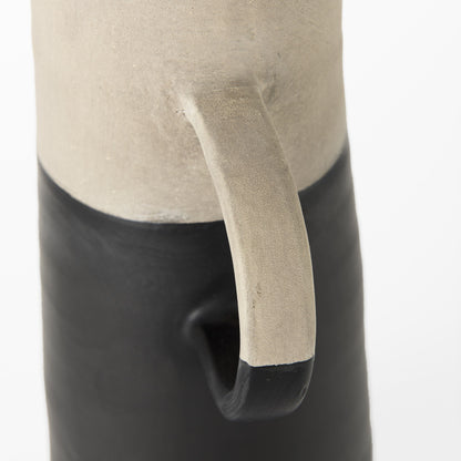 Black Ceramic Decorative Jug