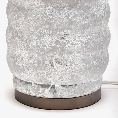 Gray Lamp Base w/ Beige Shade